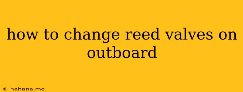 how to change reed valves on outboard