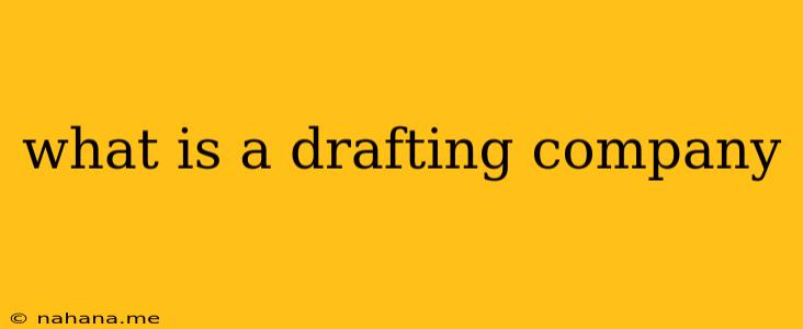 what is a drafting company